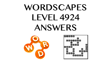 Wordscapes Level 4924 Answers