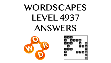 Wordscapes Level 4937 Answers
