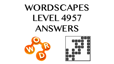Wordscapes Level 4957 Answers