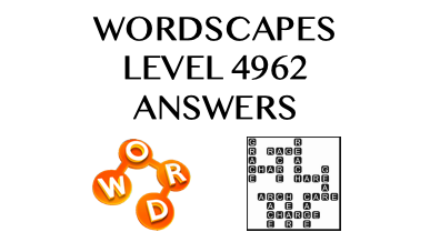 Wordscapes Level 4962 Answers