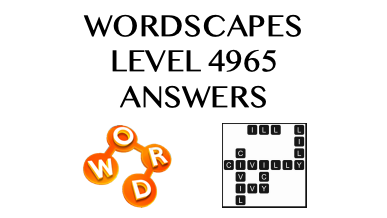 Wordscapes Level 4965 Answers