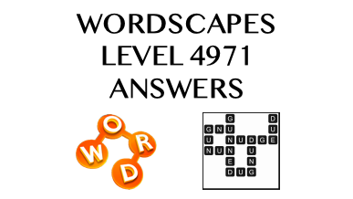 Wordscapes Level 4971 Answers