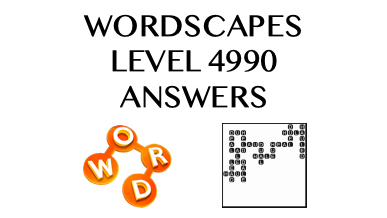 Wordscapes Level 4990 Answers