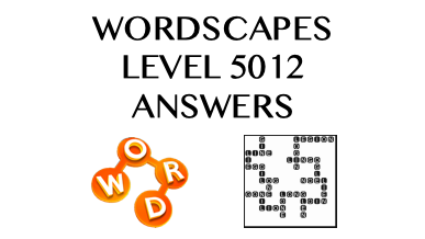 Wordscapes Level 5012 Answers