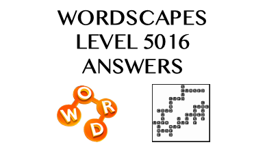Wordscapes Level 5016 Answers