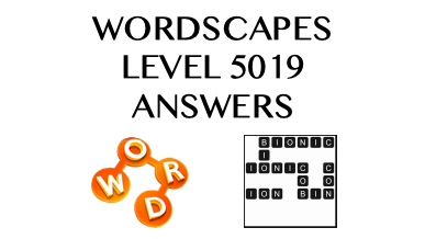 Wordscapes Level 5019 Answers