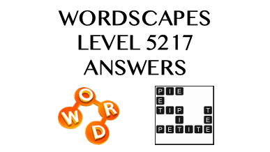 Wordscapes Level 5217 Answers
