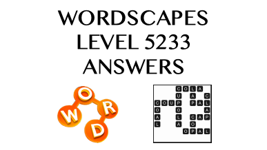 Wordscapes Level 5233 Answers