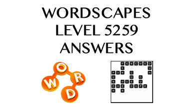 Wordscapes Level 5259 Answers
