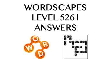 Wordscapes Level 5261 Answers