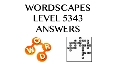Wordscapes Level 5343 Answers