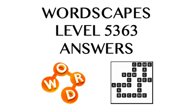 Wordscapes Level 5363 Answers