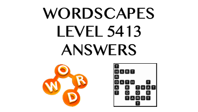Wordscapes Level 5413 Answers
