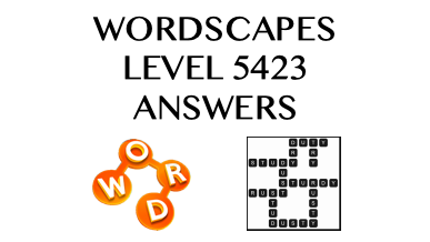 Wordscapes Level 5423 Answers