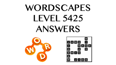 Wordscapes Level 5425 Answers