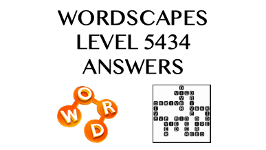 Wordscapes Level 5434 Answers