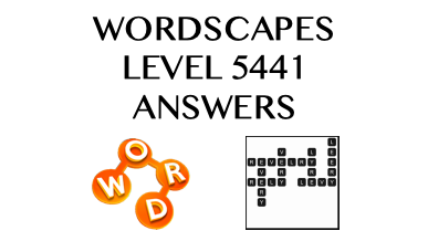 Wordscapes Level 5441 Answers