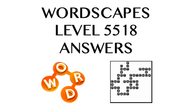 Wordscapes Level 5518 Answers