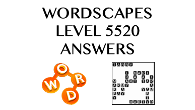 Wordscapes Level 5520 Answers