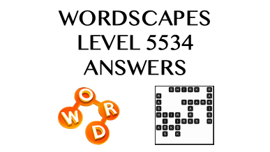 Wordscapes Level 5534 Answers