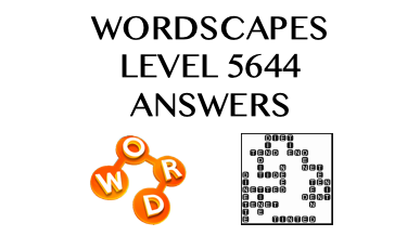 Wordscapes Level 5644 Answers