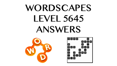 Wordscapes Level 5645 Answers