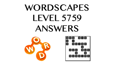 Wordscapes Level 5759 Answers