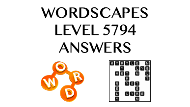Wordscapes Level 5794 Answers