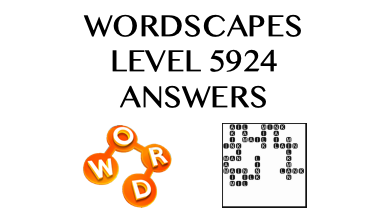 Wordscapes Level 5924 Answers
