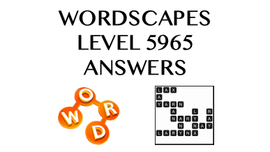 Wordscapes Level 5965 Answers