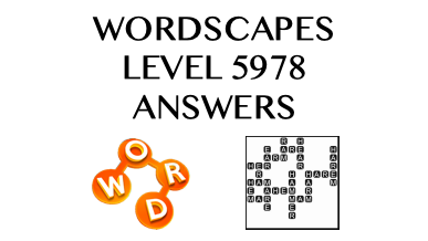 Wordscapes Level 5978 Answers
