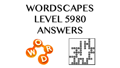 Wordscapes Level 5980 Answers