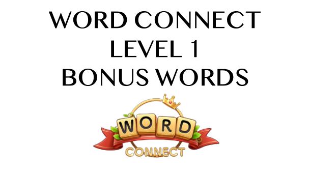 word connect level 1 answers