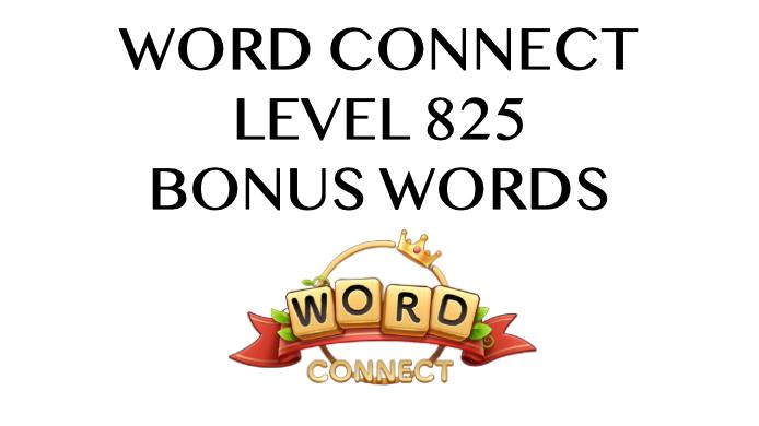 word connect level 825 answers