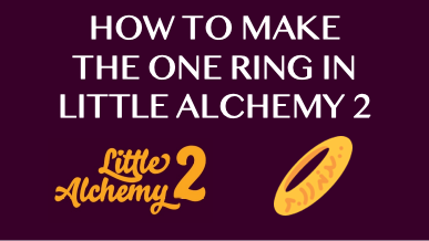 Ezel Oppervlakkig Vlot How to make The One Ring in Little Alchemy 2